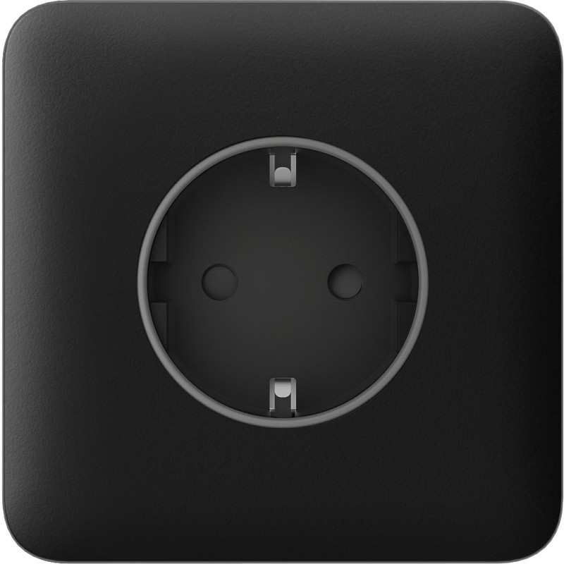 Ajax Передня панель для вбудованої розетки SoloCover for Outlet Basic, чорний (000046672)