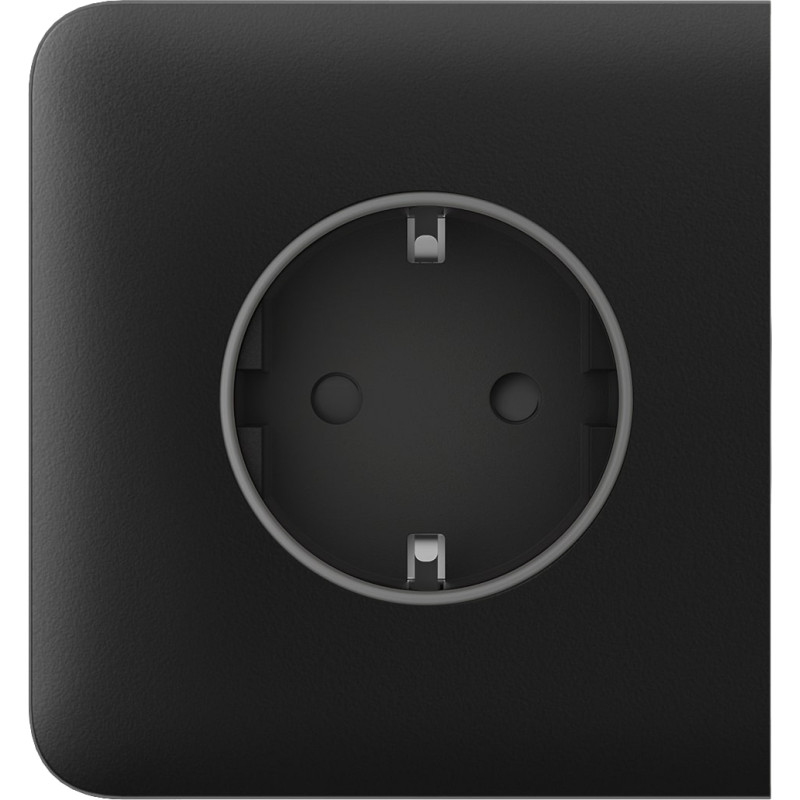 Ajax Бічна панель для вбудованої розетки SideCover for Outlet Basic, чорний (000046684)