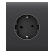 Ajax Центральна панель для вбудованої розетки CenterCover for Outlet Basic, graphite (000046696)