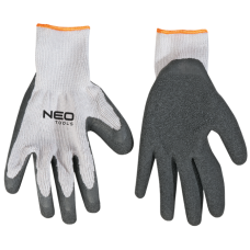 Neo Tools Рукавички робочі, латексне покриття, б/п, р.8, білий (97-601)