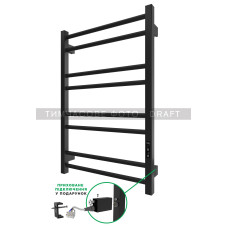 ARDESTO Рушникосушка електрична Square-TR K, таймер-регулятор, сталь, чорний матовий (61070206BM)