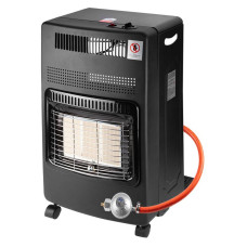 Neo Tools Обігрівач газовий, 1.5кВт/2.8 кВт/4.2кВт, 20-80м2, 37мбар, регулятор, шланг 0.5м, п'єзопідпал, колеса (90-118)