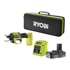 Ryobi Секатор акумуляторний ONE+ HP RY18SCXA-120T 18В акб 1х2А·год ЗП d різа 28мм 0.83кг кейс (5133005788)