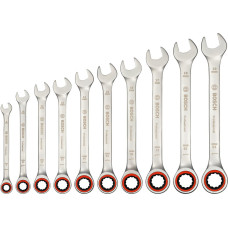 BOSCH Ключі комбіновані , набір 10шт, 6-19мм (1600A02AU0)