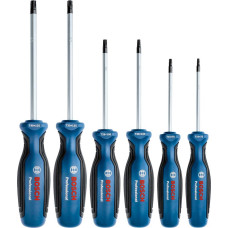 BOSCH Викрутка Torx набір 6шт, T10х75, T15х75, T20x100, T25x100, T30x125, T40x125 мм (1600A01V09)