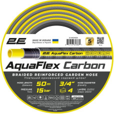 Шланг садовий 2Е AquaFlex Carbon 3/4" 50м 4 шари 20бар -10…+60°C (2E-GHE34GE50)