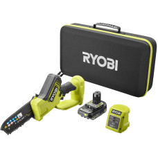 Ryobi Пила ланцюгова акумуляторна ONE+ HP RY18PSX15A-120T 18B 1х2А·год ЗП шина 15см безщіткова 6м/с 1.19кг кейс (5133005899)