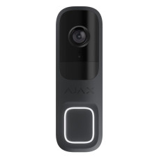 Відеодзвінок Ajax Doorbell, універсальне встановлення, 4 мп, 155° вертикальний 90° горизонтальний, іч 6м, дальнісь виявлення руху 4м, штучний інтелект, wi-fi, graphite (000053537)