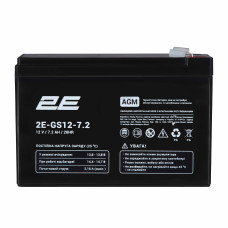 Акумуляторна батарея 2E GS, 12В, 7.2А•год, AGM (2E-GS12-72)