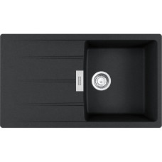 Мийка кухонна Franke Centro, фраграніт, прямокутник, з крилом, 860х500х200мм, чаша - 1, накладна, CNG 611-86, онікс (1140701823)