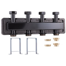 BARBERI Розподілювач для опалення "Верх/Низ" з теплоізоляцією на 3 опалювальних контура DN25 (V34040003)