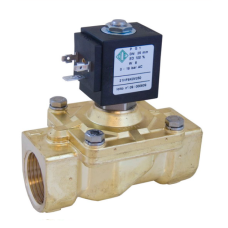 Клапан електромагн. 21HF7KOB350 НЗ, 1 1/4", Рвх-Рвих=0-16ат,  Тмакс. =90С, 220В