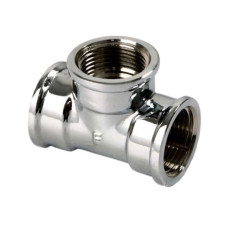 Трійник 3/8" хром FERRO (T01C)