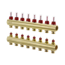 Колектор FHF 8+8, з витратомірами (088U0528)