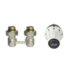 Danfoss Комплект RAS-C+RLV-KS 1/2" кутовий (013G5278)