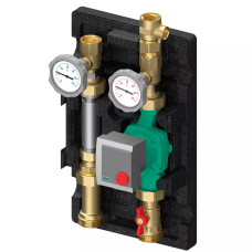 Meibes Насосна група пряма DN25 UК з місцем під теплолічильник, без насоса (M66811ZEA)