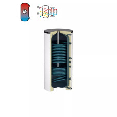 Flamco Бойлер непрямого нагріву підвищенної продуктивності HLS Solar 400 (з двома гладкотрубними т/о) (біли (18126)