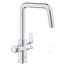 30583000 GROHE Blue Pure Eurosmart U-spout Змішувач з можливістю підключення до фільтру, хром OHE Blue Pure Eurosmart U-spout Змішувач з можливістю підключення до фільтру, хром  Grohe (30583000)