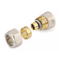 General Fittings Фітинг прямий 16х1/2" ВР Нікель (530002N041620A)