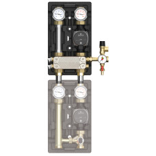 Meibes Насосна група з роздільним теплообмінником UK-HE DN25 з насосом Grundfos Alpha2 25-60 н/ж (M45811.21)