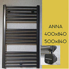 CORDIVARI Сушка для рушників електрична ANNA 550X1160 S07 GRAFITE (3551680450549)