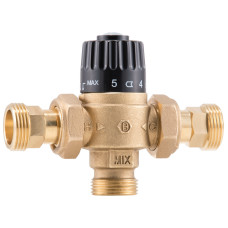 Трьохходовий термостатичний змішувальний клапан G 3/4"М, Kv 1,8 регулювання 35-60°С Barberi (P10A20000L2)