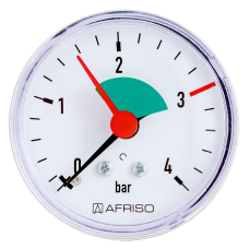 63915 манометр AFRISO  HZ 63 0-4 бар 1/4" акс.
