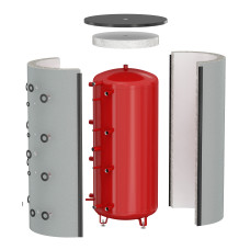 Meibes Ізоляція біла для баків Flamco PS 500, PS-R 500,FWS 500, KPB 500, KPS 500 (пінополістирол, товщина 80 мм, з зовнішньою поліпропіленовою обшивкою) (18681)