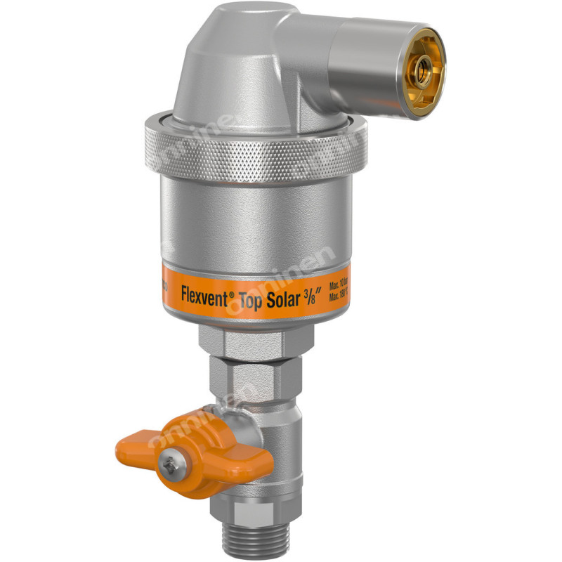 Автоматичний повітрявідвідник Flamco Flexvent Top Solar 3/8" (в комплекті з кульовим краном) (28505)