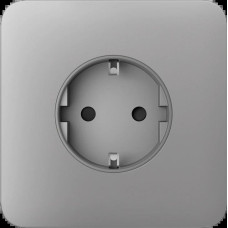 Передня панель для вбудованої розетки Ajax SoloCover for Outlet Basic, fog (000046673)