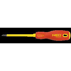 Викрутка Neo Tools хрестова, діелектрична, PZ2x100мм, сталь SVCM (04-063)
