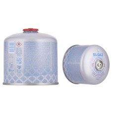 Балон-картридж газовий EL GAZ ELG-800, бутан 500г, для газових пальників, з двошаровим клапаном, одноразовий (104ELG-800)