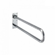 Поручень для туалету настінний у формі дуги, відкидний, хвиляста поверхня, 850 мм, діам. 32 мм, KOLO Польша (L1061102)