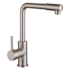 Змішувач для кухні Imprese Lotta, високий ніс, сатин, 35 мм (55400)