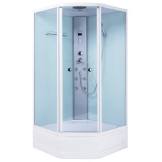 VOLLE LANVIN Бокс п`ятикутний 100*100*215см з глибоким піддоном, без пари, (11-88-112)