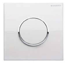 HYTOUCH ROUND Система пневматичного керування змиванням пісуара, змивна клавіша типу 10, глянцевий хром/матовий хром, GEBERIT (116.015.KH.1)