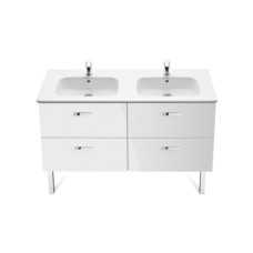 VICTORIA комплект:подвiйна раковина, з двома отв. для змiш., шафка з 4-ма ящиками, ROCA (A855850806)