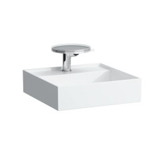 KARTELL мiнi-раковина 460*460мм, з 1-м отв. пiд змiшувач посерединi, без отв.переливу, SaphirKeramik, LAUFEN (H8153310001111)
