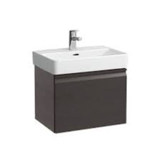 PRO S тумба 665*450*390мм, для раковини 810967, з комп.сифоном, з висувн.ящ., з внутр.висувн.ящ., колiр сiрий графiт, LAUFEN (H4834520964801)