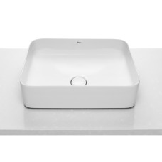 INSPIRA Square раковина 500*370*140мм, квадратна, накладна, без отв. пiд змiшувач, без переливу, ROCA (A327530000)