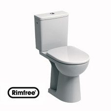 NOVA PRO унiтаз-компакт напольний Rimfree: унiтаз г/в, бачок прямокутний, 6/3 л, дюр. сидiння Soft Closing, KOLO Польша (M39045000)