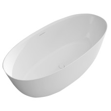 Ванна 170*80*54см окремостояча кам`яна, з переливом і донним клапаном, VOLLE (12-22-168)