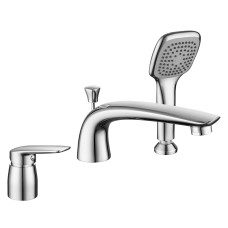 Змішувач для ванни врізний Imprese Praha New, на три отвори, хром, 35 мм (85030 new)