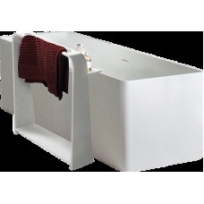 VOLLE Полиця-рушникотримач 55*15*68см підлогова кам'яна Solid surface, (18-40-128)