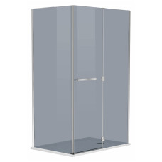 MEGERKA душова кабіна 120*80*190см (скло+двері), розпашна, права, скло тоноване 6мм (3коробки), EGER (599-330/1R)