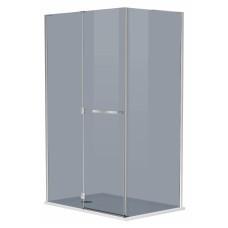 MEGERKA Душова кабіна прямокутна 120*80*190см, распашні двері, скло тоноване 6мм, ліва без піддона, EGER (599-330/1L)