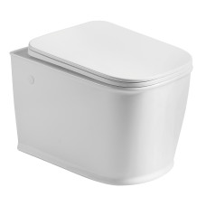 PUERTA RIM унітаз 50,5*36*33см підвісний, сидіння тверде Slim slow-closing, VOLLE (13-16-077)