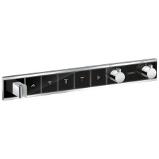 RainSelect Термостат з 5 кнопками, СМ, чорний/хром, HANSGROHE (15358600)