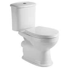 VOLLE BARCO компакт: унітаз 69*41*81,5см підлоговийй, гор.випуск, бачок з нижнім підводом 3/6л,сидіння тверде slow-closing, (13-88-604)