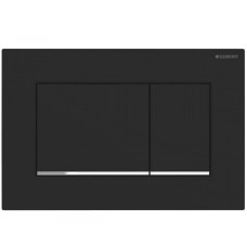 Geberit 115.883.14.1 Sigma 30 клавіша змиву, подвійний змив, чорний мат/хром глянець